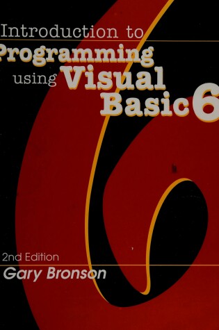 Cover of Intro to Programming with Visual Basic 6