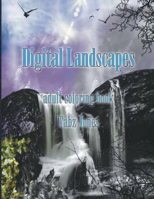 Book cover for Digital Landscape Adult Coloring Book