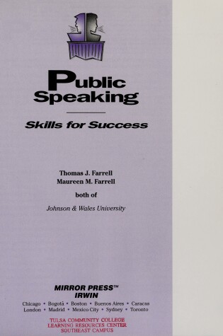 Cover of Public Speak