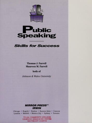 Book cover for Public Speak