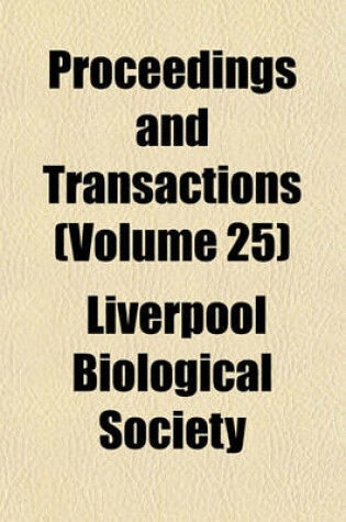 Cover of Proceedings and Transactions (Volume 25)