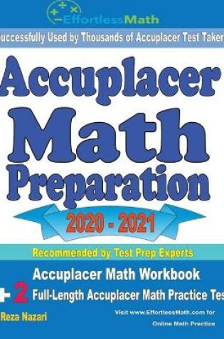 Cover of Accuplacer Math Preparation 2020 - 2021