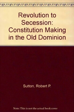 Cover of Revolution to Secession