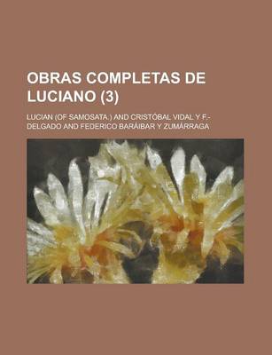 Book cover for Obras Completas de Luciano (3 )