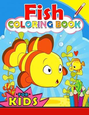 Book cover for Fish Coloring Book for Kids