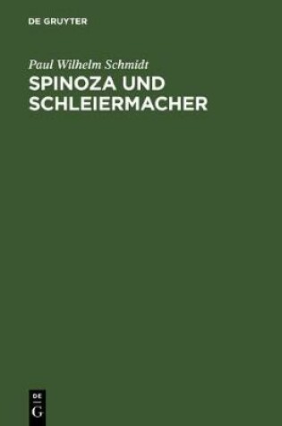 Cover of Spinoza Und Schleiermacher