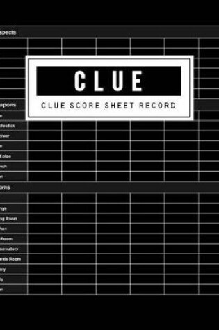 Cover of Clue Score Sheet