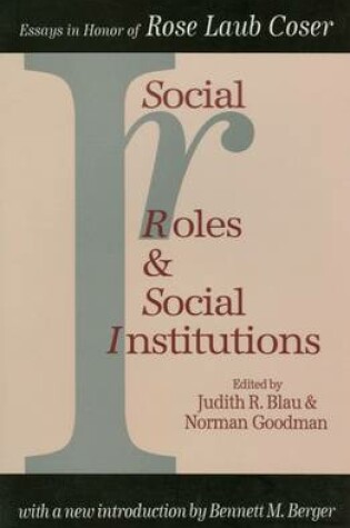 Cover of Social Roles and Social Institutions