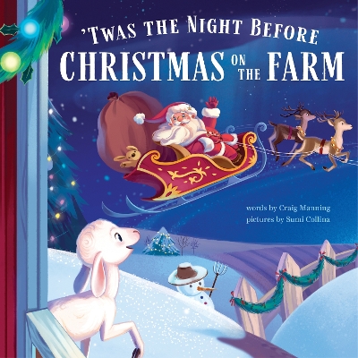 Book cover for 'Twas the Night Before Christmas on the Farm