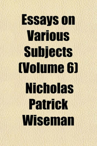 Cover of Essays on Various Subjects (Volume 6)