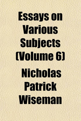 Book cover for Essays on Various Subjects (Volume 6)