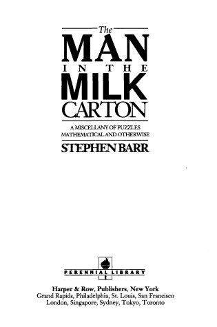 Cover of The Man in the Milk Carton