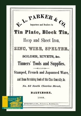 Book cover for E. L. Parker & Co. Tinners' Tools And Supplies