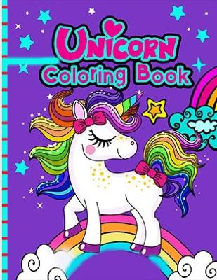 Book cover for Unicorn Coloring Book