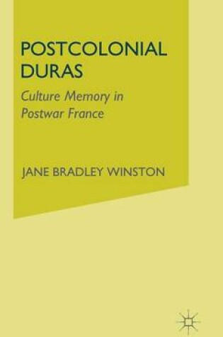 Cover of Postcolonial Duras