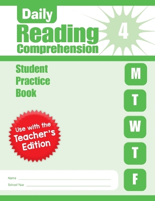 Cover of Daily Reading Comprehension, Grade 4 Student Edition Workbook