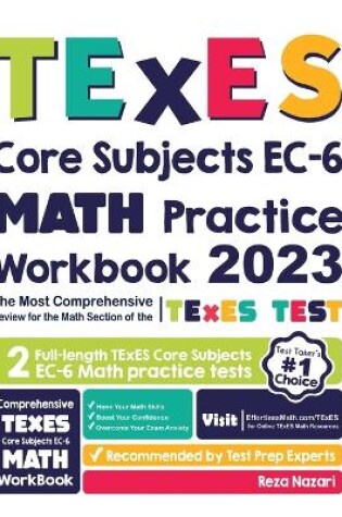 Cover of TExES Core Subjects EC-6 Math Practice Workbook