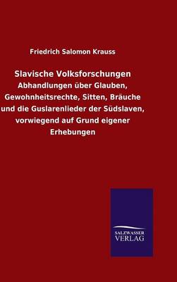 Book cover for Slavische Volksforschungen