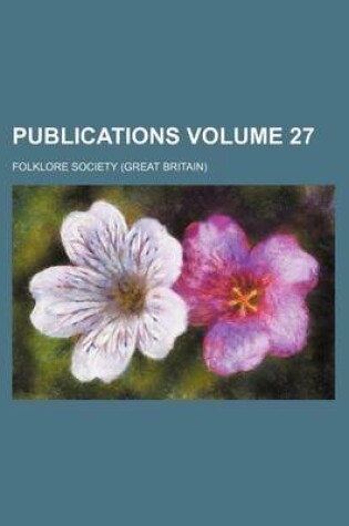 Cover of Publications Volume 27