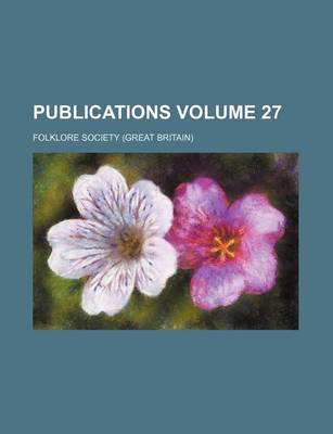 Book cover for Publications Volume 27