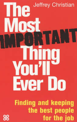 Book cover for The Most Important Thing You'll Ever Do