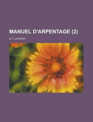 Book cover for Manuel D'Arpentage (2)