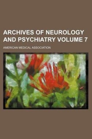 Cover of Archives of Neurology and Psychiatry Volume 7