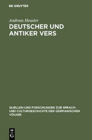 Cover of Deutscher Und Antiker Vers