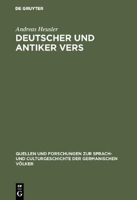 Book cover for Deutscher Und Antiker Vers