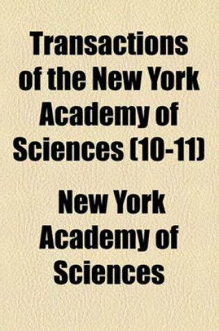 Cover of Transactions of the New York Academy of Sciences (10-11)