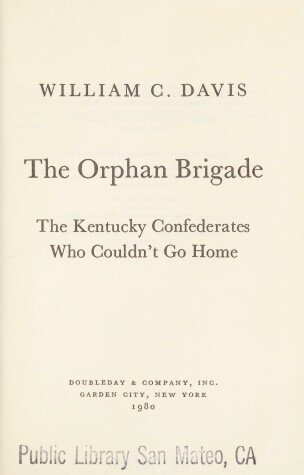 Cover of The Orphan Brigade