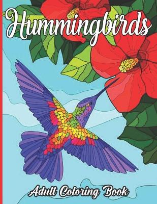 Book cover for Hummingbirds Adult Coloring Book