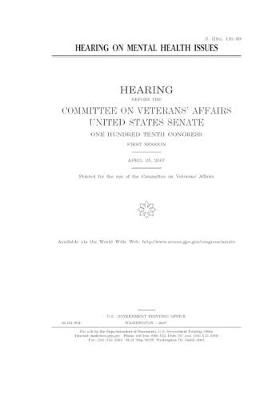 Book cover for Hearing on mental health issues