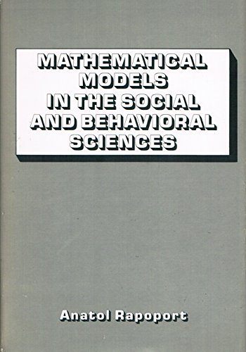 Book cover for Mathematical Models in the Social and Behavioural Sciences