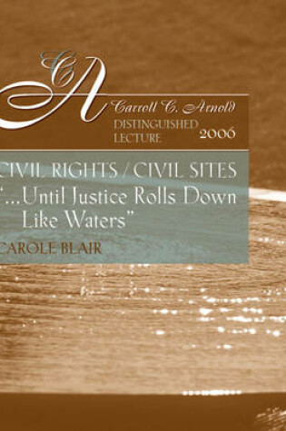 Cover of Carroll C. Arnold Distinguished Lecture -- 2006