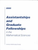 Cover of Assistantships and Graduate Fellowships in the Mathematical Sciences