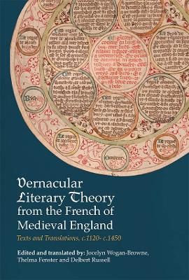 Book cover for Vernacular Literary Theory from the French of Medieval England