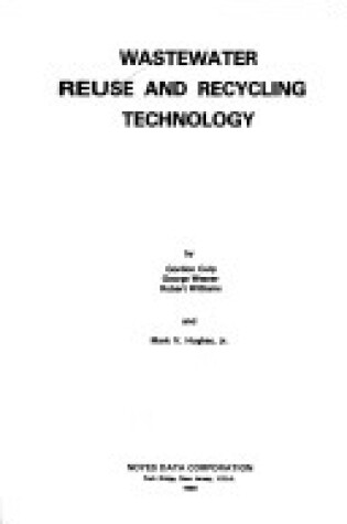 Cover of Wastewater Re-use and Recycling Technology