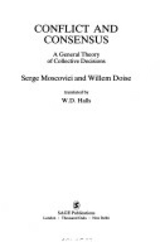 Cover of Conflict and Consensus