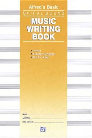 Cover of Music Writing Book (9 x 12), 10-Stave