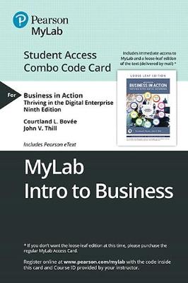 Book cover for Mylab Intro to Business with Pearson Etext -- Combo Access Card -- For Business in Action