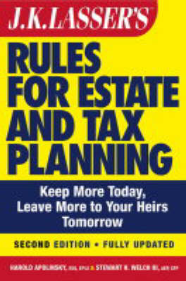 Cover of J. K. Lasser's New Rules for Estate and Tax Planning