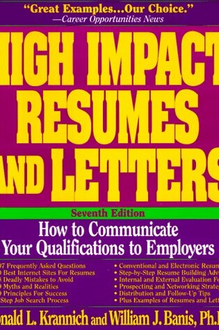 Cover of High Impact Resumes and Letters