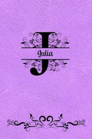 Cover of Split Letter Personalized Journal - Julia