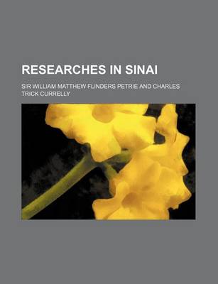 Book cover for Researches in Sinai