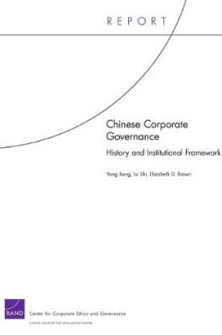 Cover of Chinese Corporate Governance