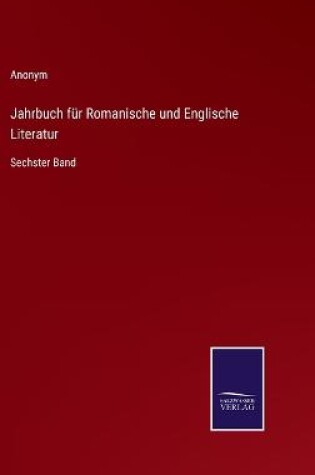 Cover of Jahrbuch für Romanische und Englische Literatur