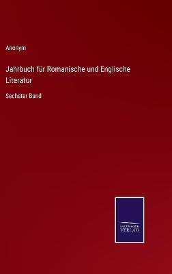 Book cover for Jahrbuch für Romanische und Englische Literatur