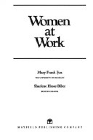 Cover of Women at Work