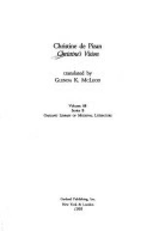 Cover of Christine's Vision